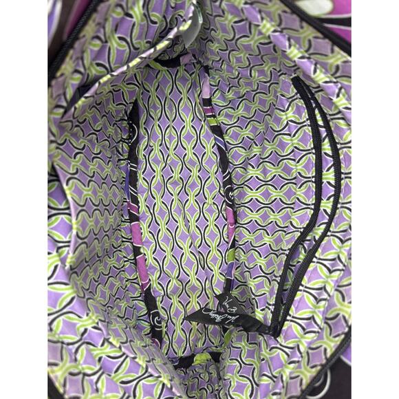 Vera Bradley PURPLE PUNCH GABBY Floral Quilted Bag Brown& Floral Some Fade - Picture 16 of 16